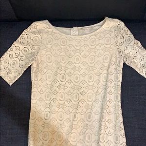 Banana Republic lace overlay shift dress